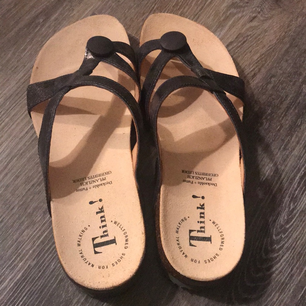 Brand new never worn THINK Julia sandals